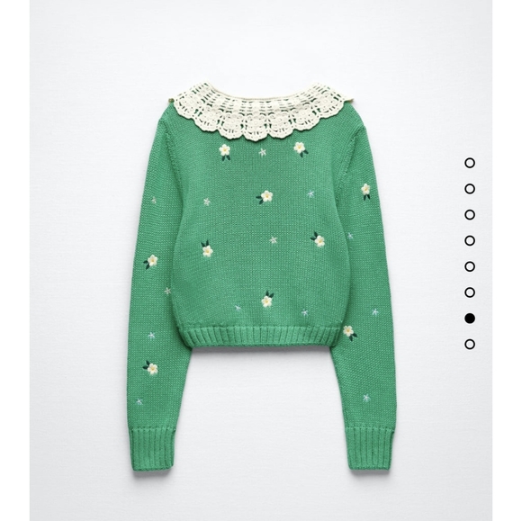 Zara Embroidered Knit Sweater - Picture 7 of 8